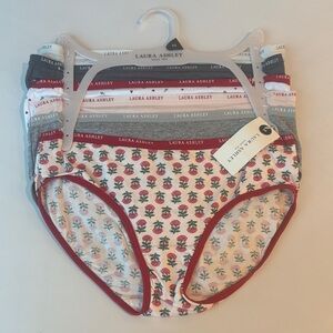 Laura Ashley Girls' Floral and Striped Underwear Set